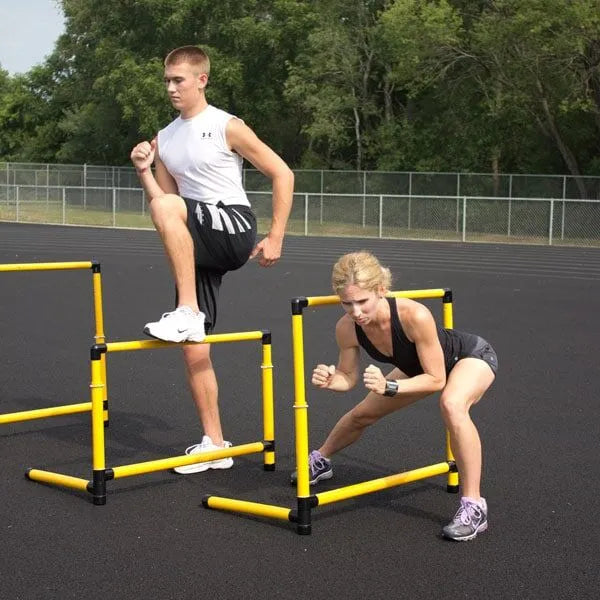Prism Fitness Smart Hurdles 6&quot; (set of 6) view in use | Fitness Experience