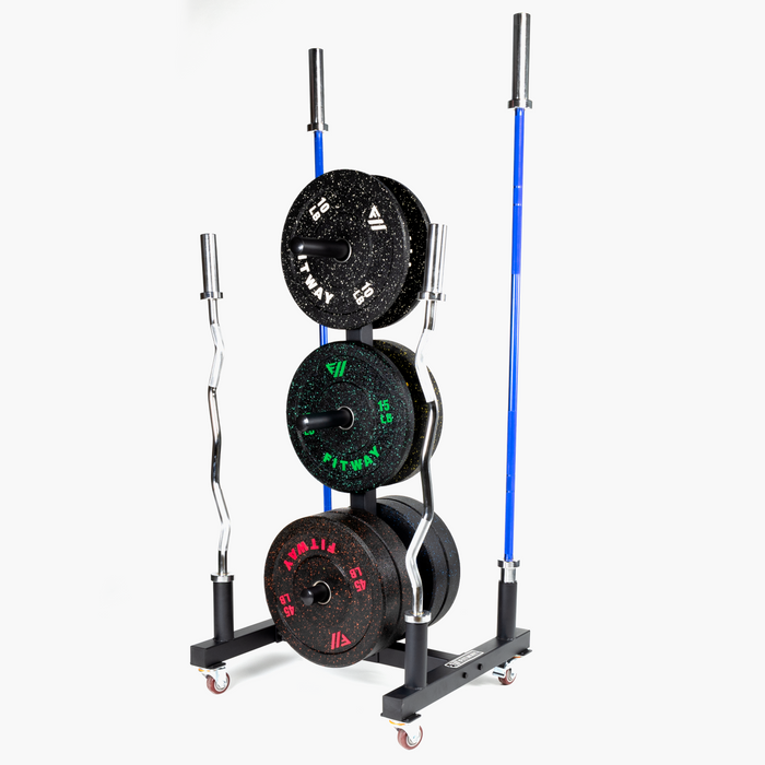 Fitway Bumper Plate Rack with Wheels