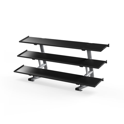 Matrix Fitness Magnum 3-Tier Flat-Tray Dumbbell Rack Long | Fitness Experience