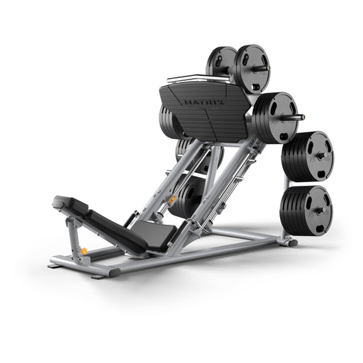 Matrix Fitness Magnum 45 degree leg press side view | Fitness Experience