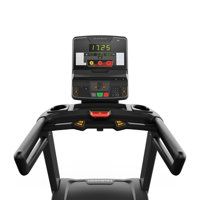 Matrix Fitness Lifestyle Treadmill with Group Training Console view of console | Fitness Experience