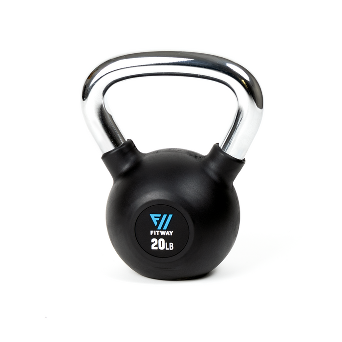 Fitway Rubber Coated Kettlebell - 15lbs