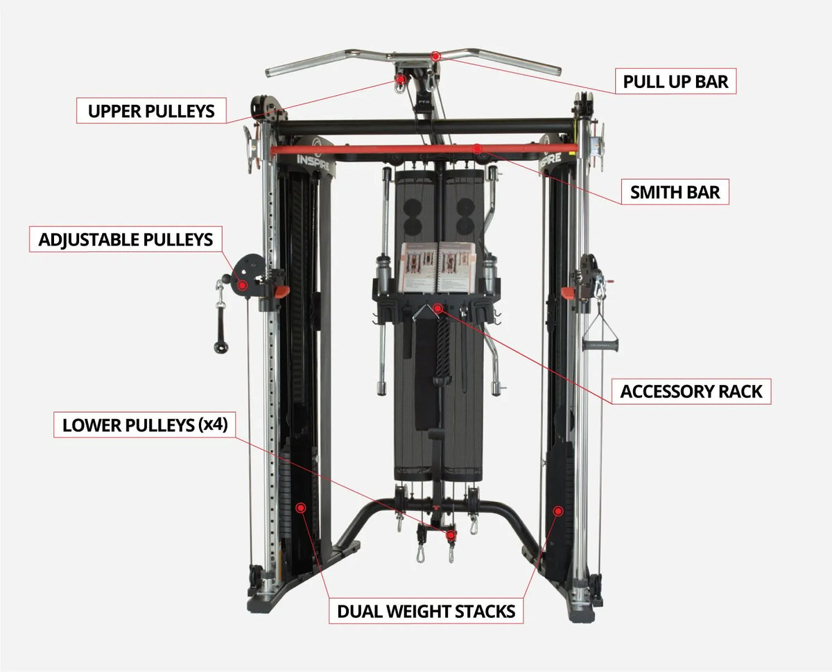 Inspire Fitness FT2 Functional Trainer &amp; Smith with descriptions | Fitness Experience
