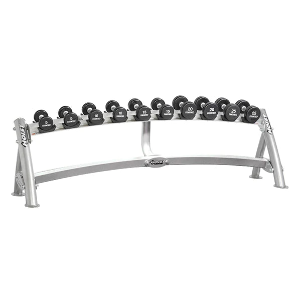 HOIST 1 TIER HORIZONTAL DUMBBELL RACK FITNESS EXPERIENCE
