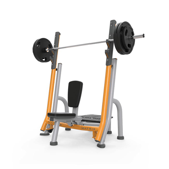 Matrix Fitness Magnum Breaker Olympic Shoulder Bench | Fitness Experience