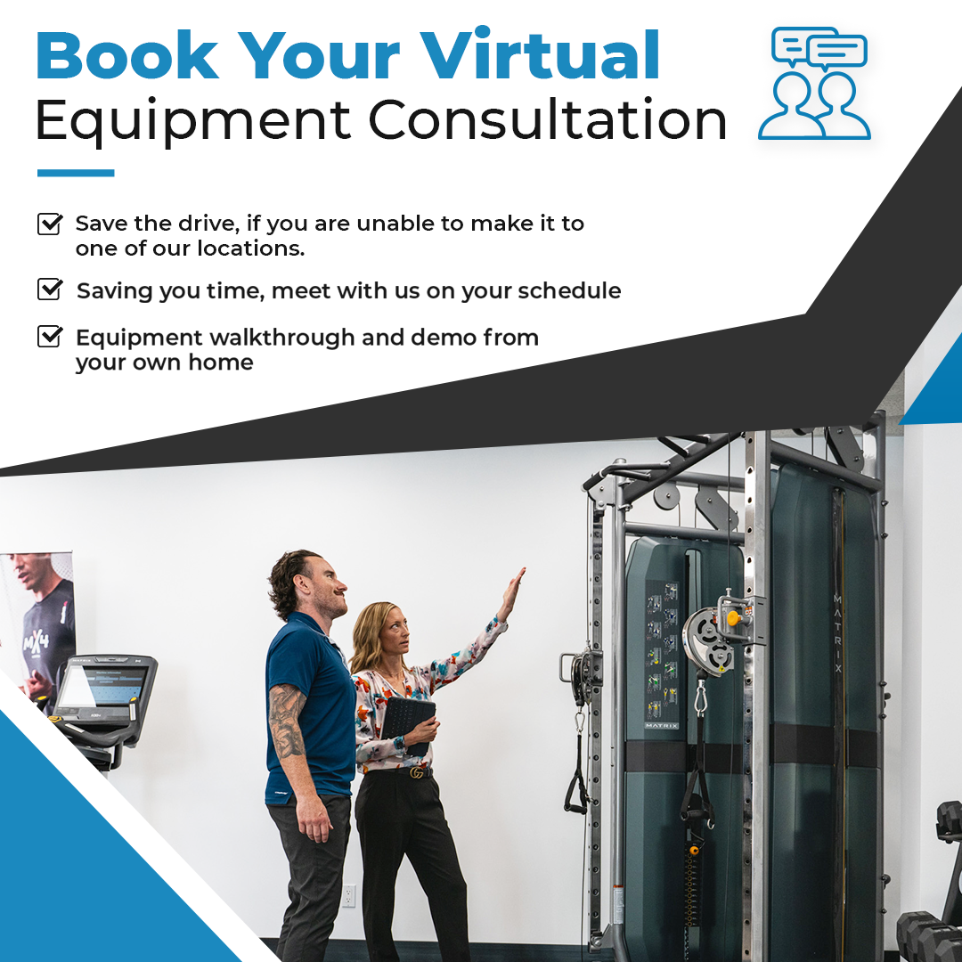 Book your Fitness Experience virtual fitness equipment consultation today 