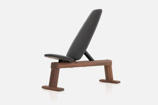 NOHrD Weight Bench - Walnut full view | Fitness Experience
