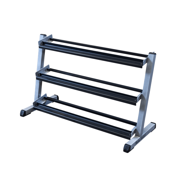 BodySolid 3 Tier Horizontal 48" Dumbell - Fitness Experience