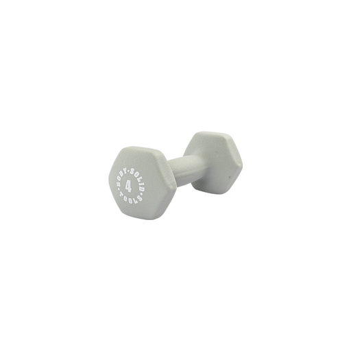 Bodysolid Light Gray 4lb Neoprene Dumbbell | Fitness Experience