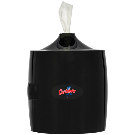 Certainty Wall Mount Wipes Dispenser - Black | Fitness Experience