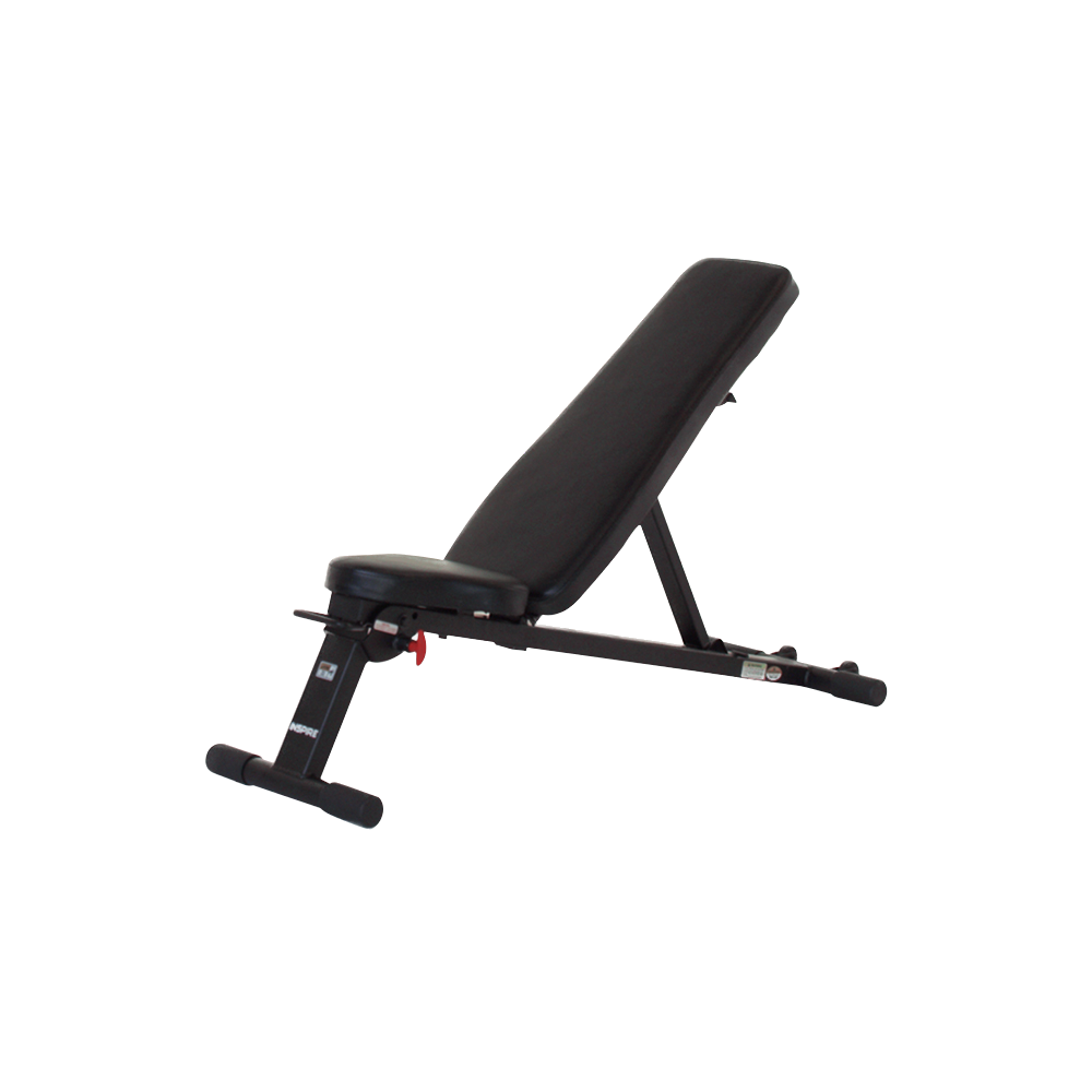 Inspire Fitness Folding Adjustable Bench front view | Fitness Experience
