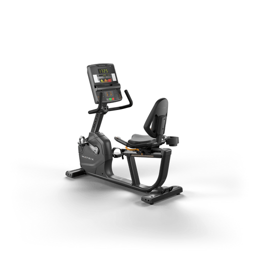 Matrix Fitness Endurance Recumbent with Group Training Console full view | Fitness Experience