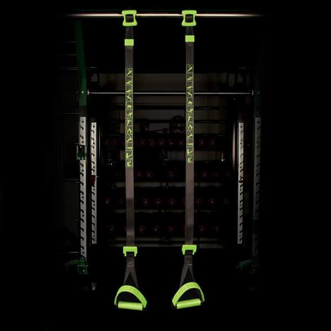 Prism Fitness Smart Straps Body Weight Trainer attached to bar | Fitness Experience