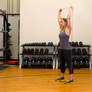 Prism Fitness Smart Strength Band, X-Heavy, Orange view in use | Fitness Experience