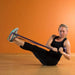 Prism Fitness Smart Strength Band, X-Heavy, Orange view in use | Fitness Experience