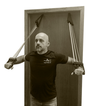 Prism Fitness Smart Triple Pocket Door Anchor view in use | Fitness Experience