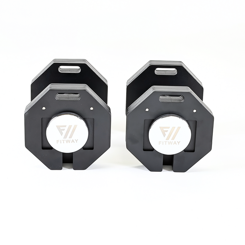FITWAY 50lb Adjustable Dumbbell Pair