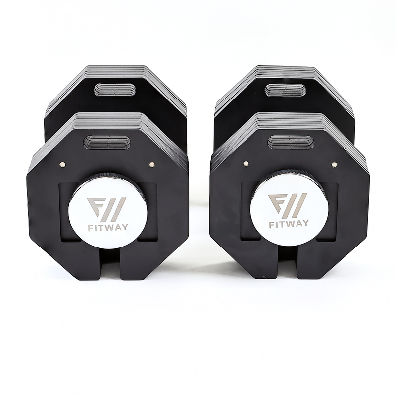 FITWAY 80lb Adjustable Dumbbell Pair