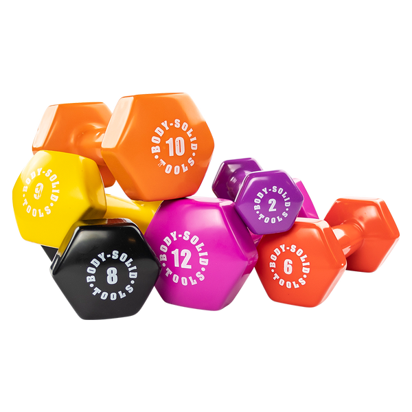 Bodysolid Red 6lb Vinyl Dumbbell | Fitness Experience