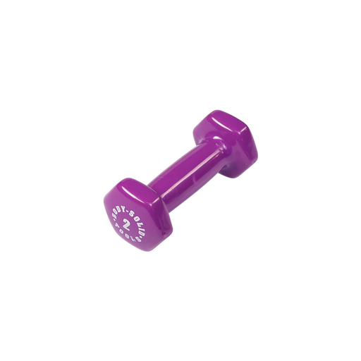Bodysolid Light Pruple 2lb Vinyl Dumbbell | Fitness Experience