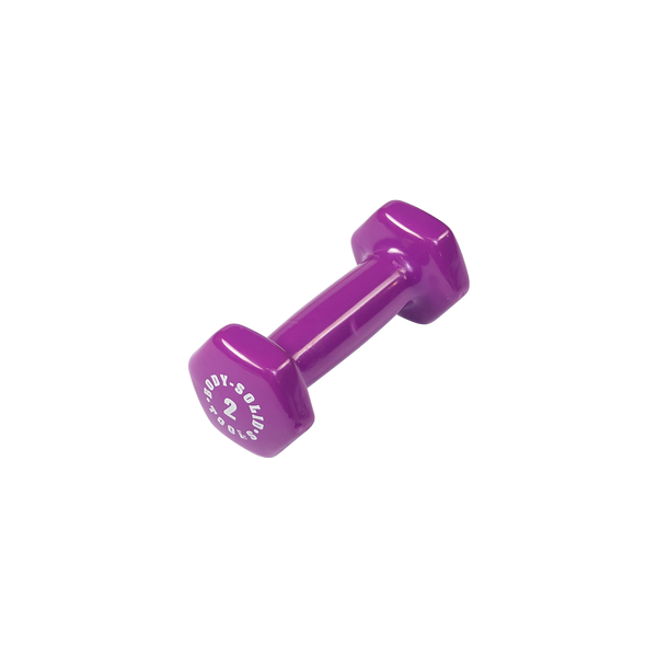 Bodysolid Light Pruple 2lb Vinyl Dumbbell | Fitness Experience