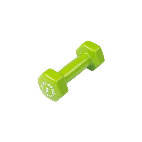 Bodysolid Green 3lb Vinyl Dumbbell | Fitness Experience