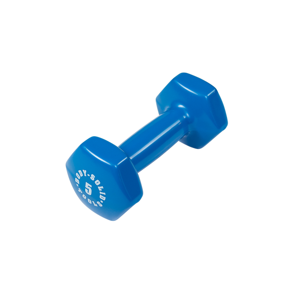 Bodysolid Blue 5lb Vinyl Dumbbell | Fitness Experience