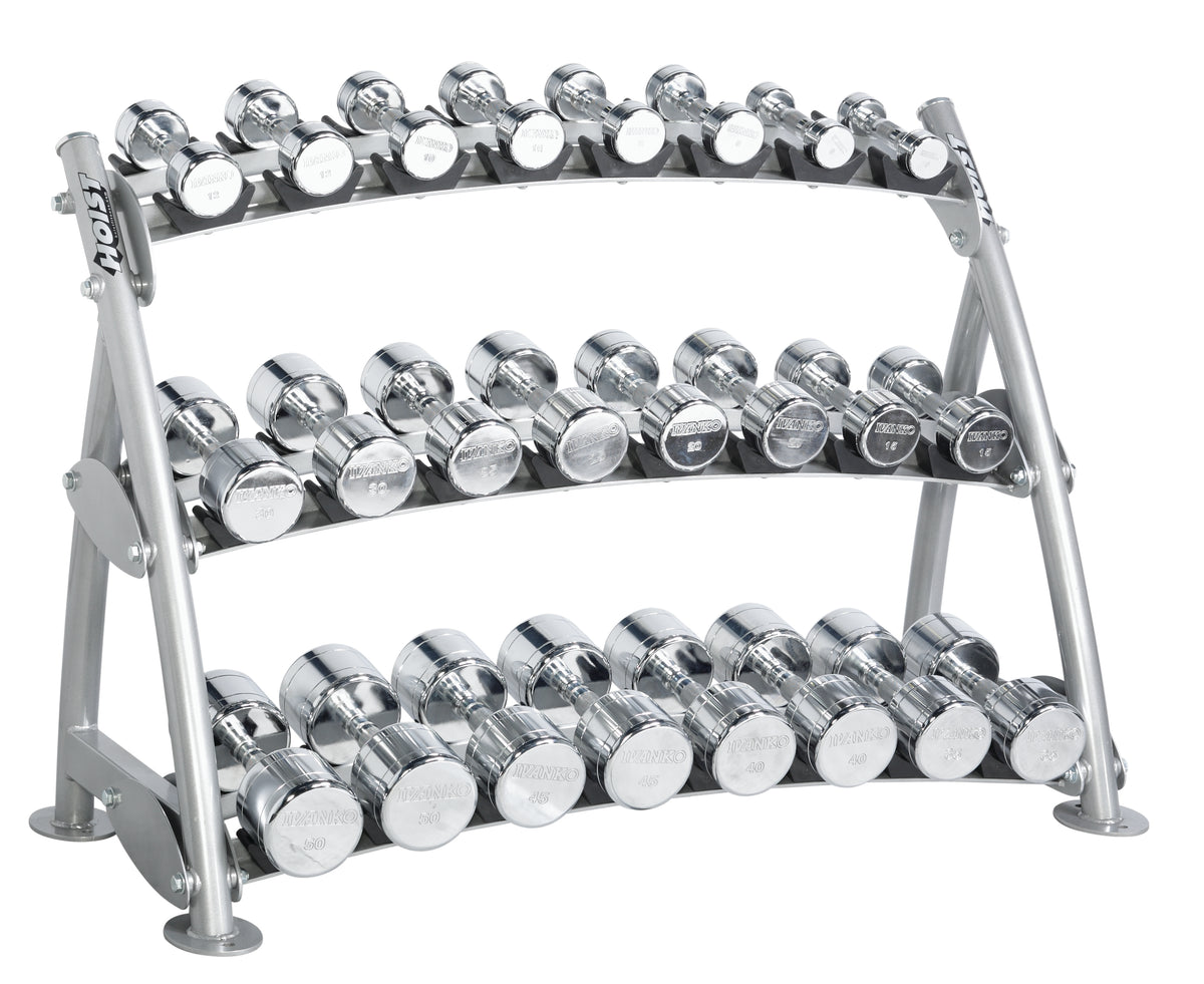 Hoist 3-Tier Horizontal Beauty Bell Rack | Fitness Experience