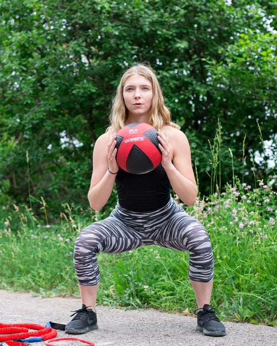 360 Conditioning CFX Rubber Medicine Ball - 6LB in use | Fitness Experience