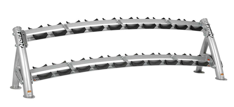 Hoist 2-Tier Horizontal Dumbbell Rack | Fitness Experience