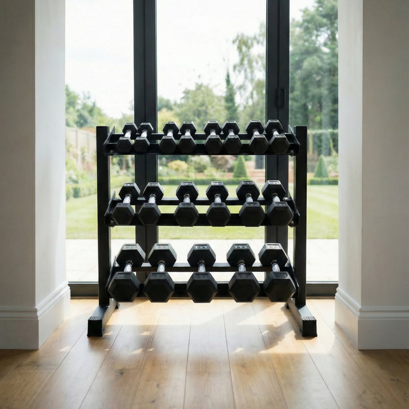 Fitway Rubber Hex Dumbbell