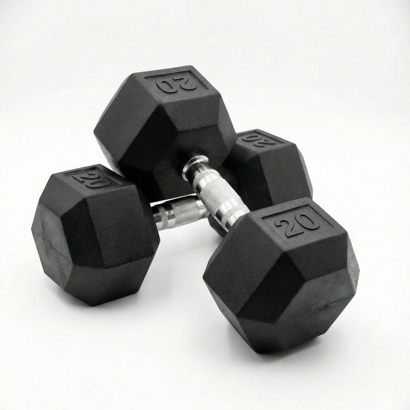 Fitway Rubber Hex Dumbbell