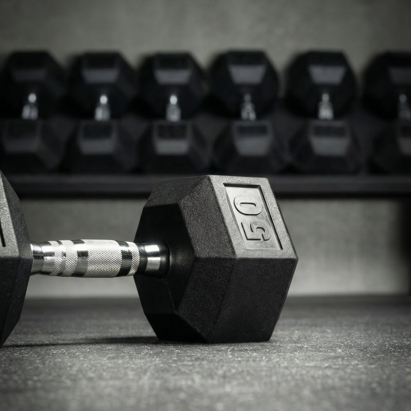 Fitway Rubber Hex Dumbbell