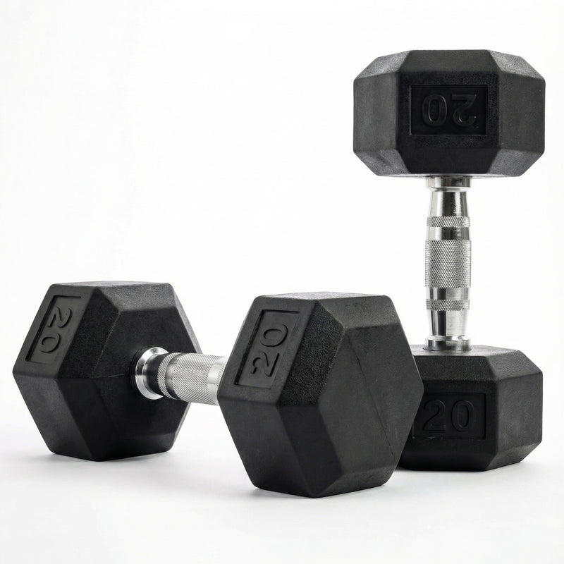 Fitway Rubber Hex Dumbbell