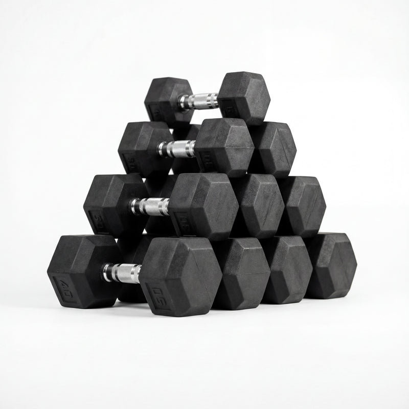 Fitway Rubber Hex Dumbbell