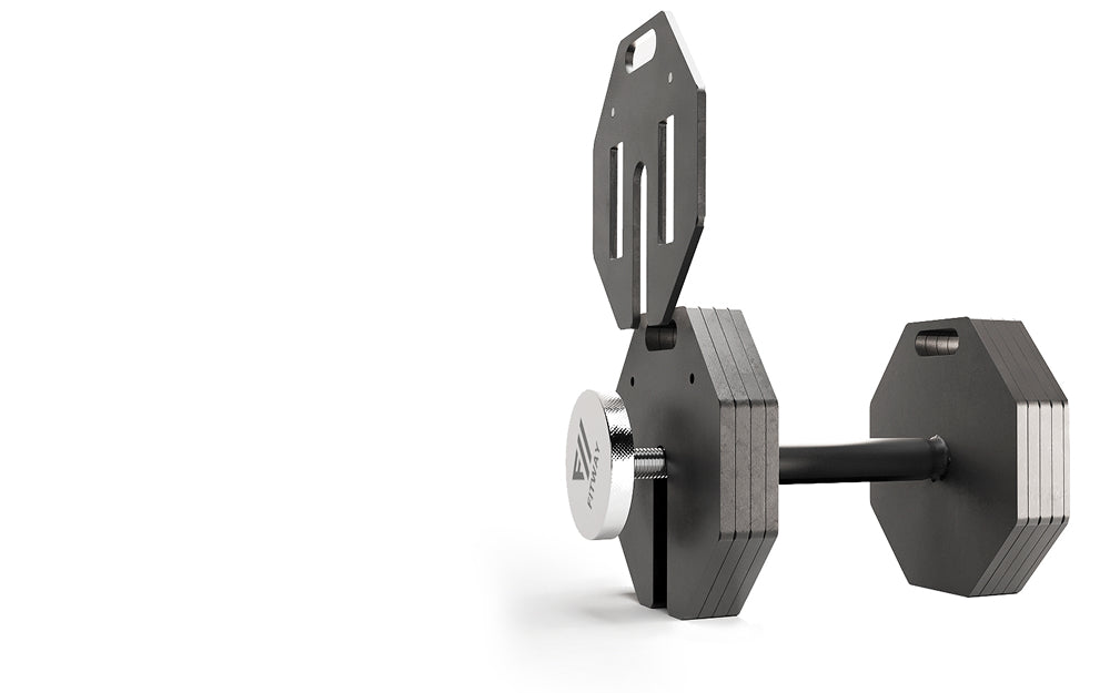 FITWAY 50lb Adjustable Dumbbell Pair