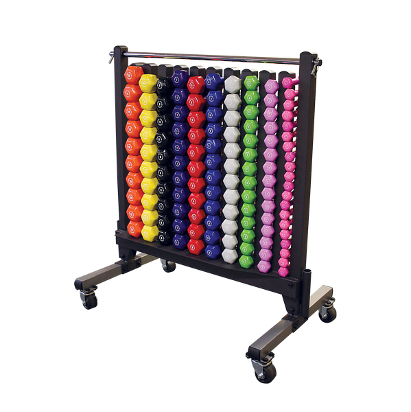 Bodysolid Neoprene Dumbbell Rack Package full view | Fitness Experience 