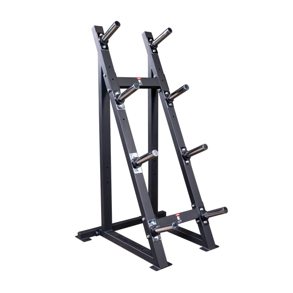 Bodysolid High Capacity Olympic Plate Rack full view | Fitness Experience