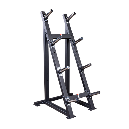 Bodysolid High Capacity Olympic Plate Rack full view | Fitness Experience