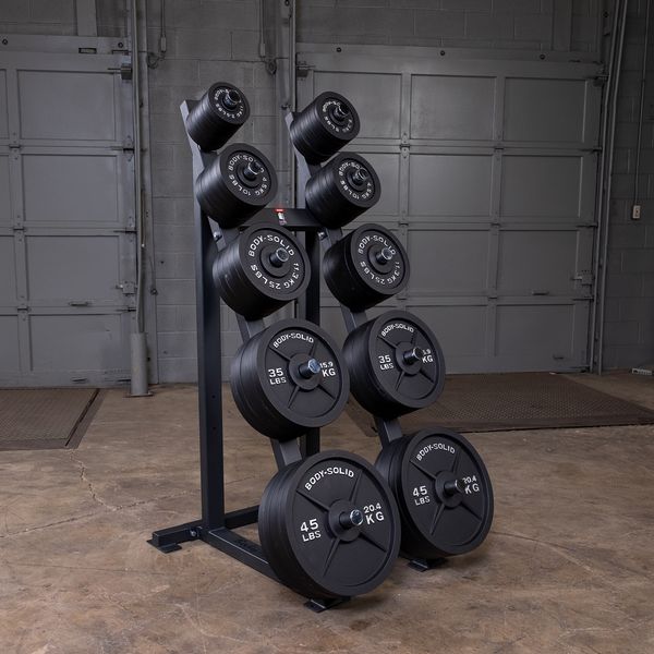 Bodysolidプレートツリー Bodysolid High Capacity Olympic Plate Rack | Fitness Experience