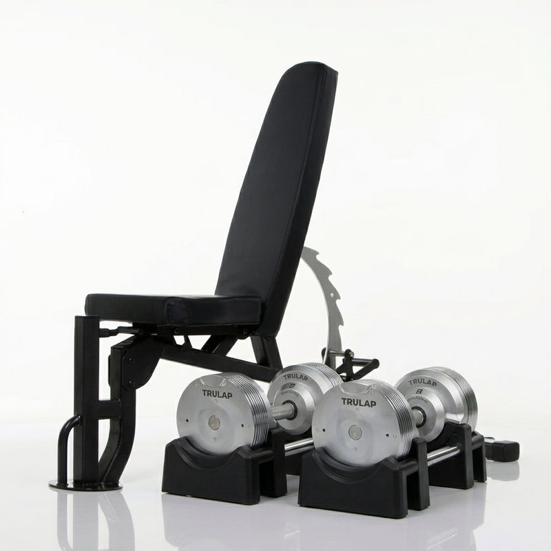 Trulap 52lb Adjustable DB's & Bench