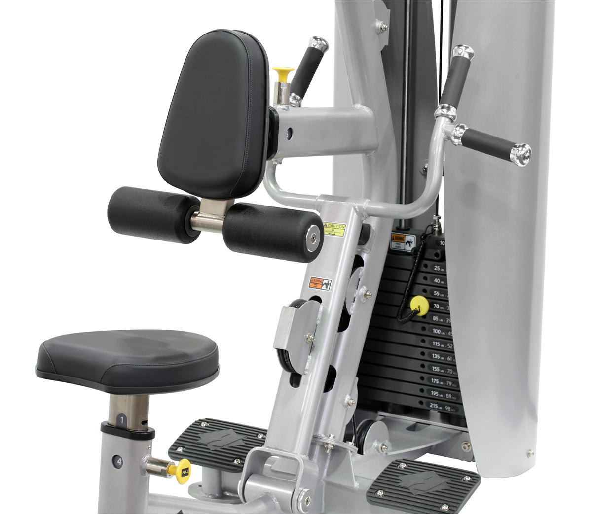 Hoist Fitness HDG-3200 Lat Pulldown/Mid Row seat view | Fitness Experience
