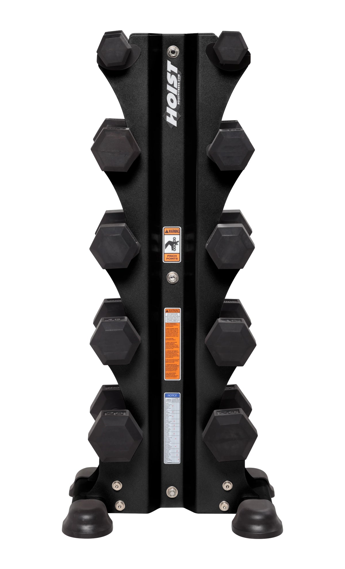 Hoist 5 Pair Vertical Dumbbell Rack (Rack Only)