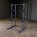 Body-Solid PPRWH Powerline Weight Horns attached to Power Rack | Fitness Experience