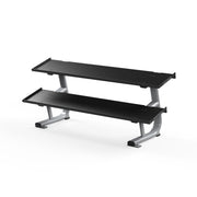 Matrix Fitness Magnum 2-Tier Flat-Tray Dumbbell Rack Short | Fitness Experience