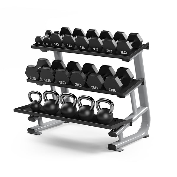 Matrix Fitness Magnum Studio Flat-Tray Dumbbell Rack | Fitness Experience