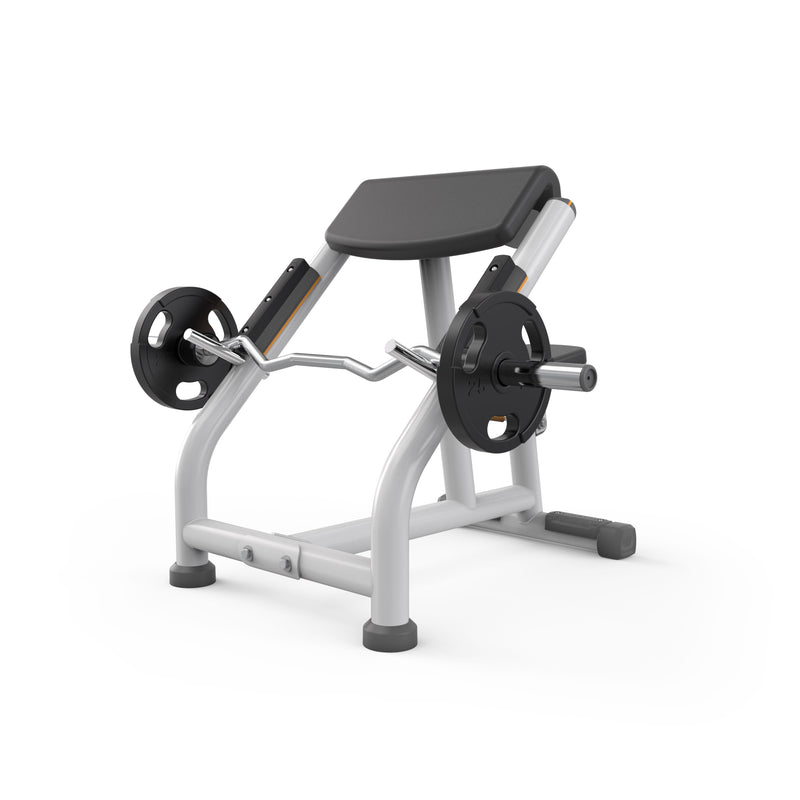 Matrix Fitness Magnum Preacher Curl full view | Fitness Experience