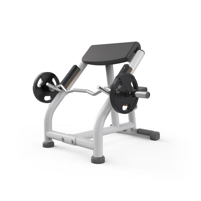 Matrix Fitness Magnum Preacher Curl full view | Fitness Experience