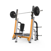 Matrix Fitness Magnum Breaker Olympic Shoulder Bench with Storage Horns | Fitness Experience