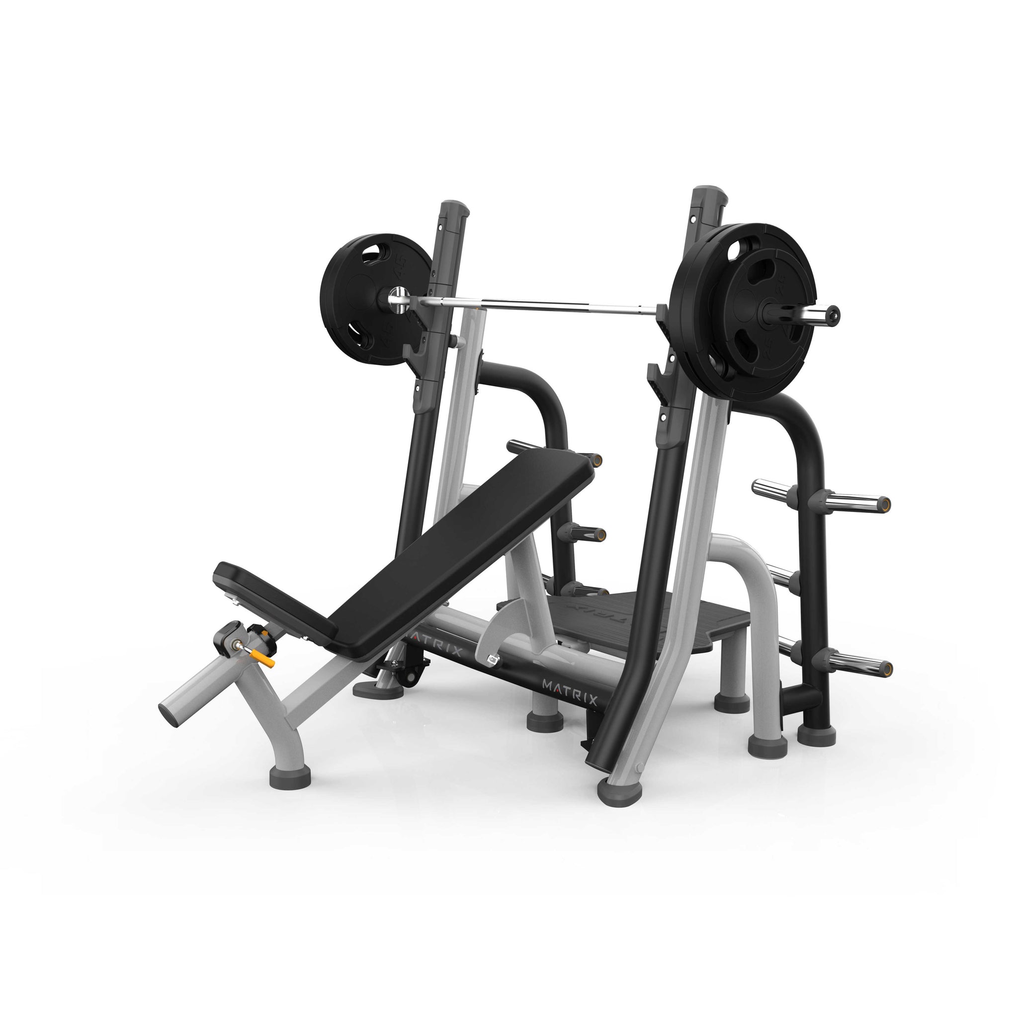 Matrix Fitness Magnum Breaker Olympic Incline Bench | Fitness Experience